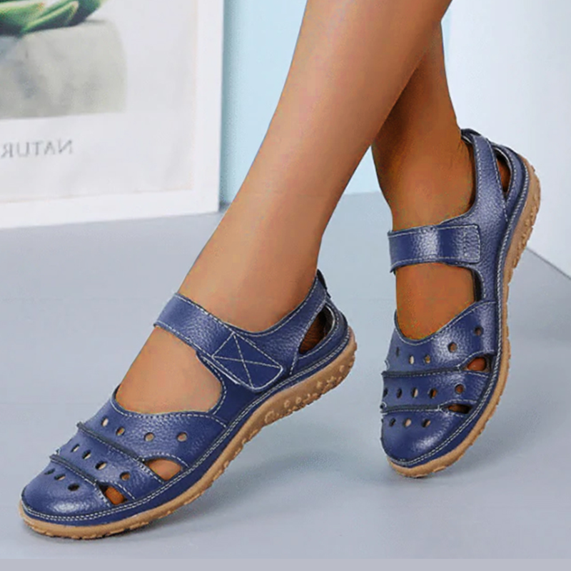 Women’s Cutout Hook-and-Loop Walking Sandals
