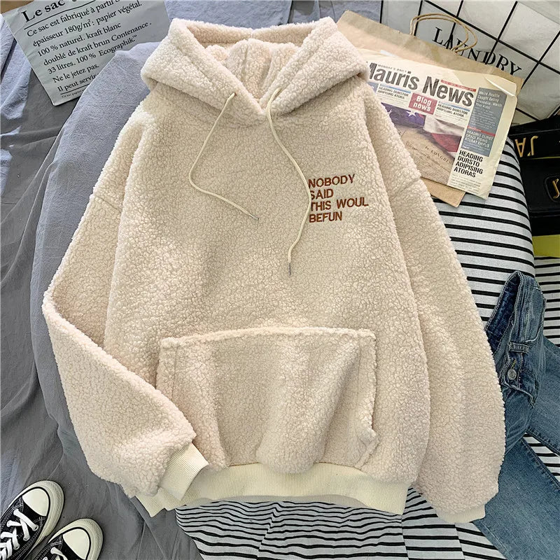 Sweat à capuche en polaire pour femme