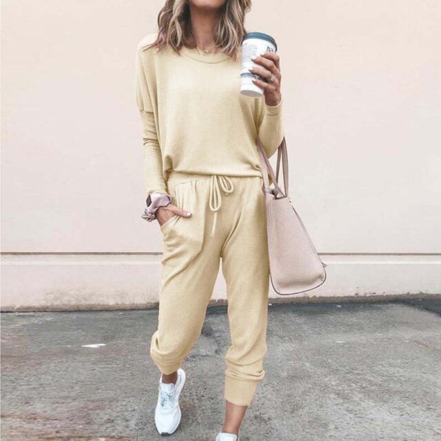 Women's Relaxed Long Sleeve Lounge Set