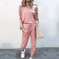 Entspanntes Damen-Loungewear-Set mit langem Arm