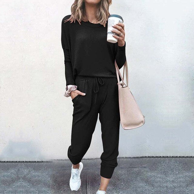 Women's Relaxed Long Sleeve Lounge Set