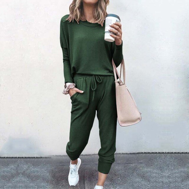 Women's Relaxed Long Sleeve Lounge Set