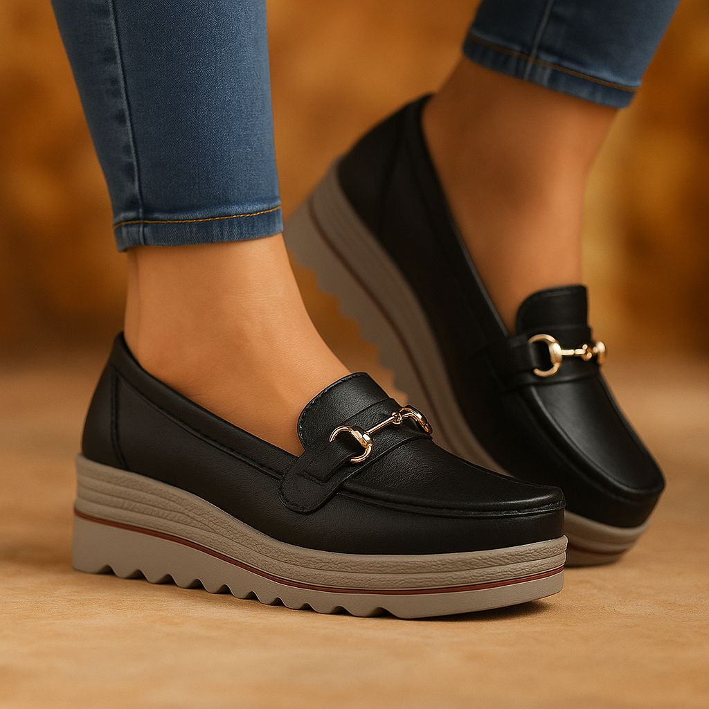 Mocassins à mors sur plateforme pour femmes