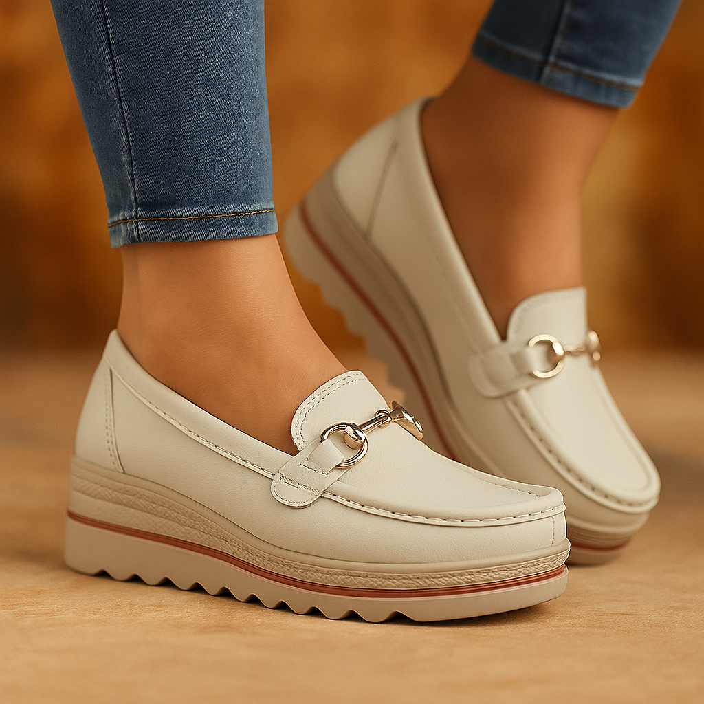 Mocassins à mors sur plateforme pour femmes
