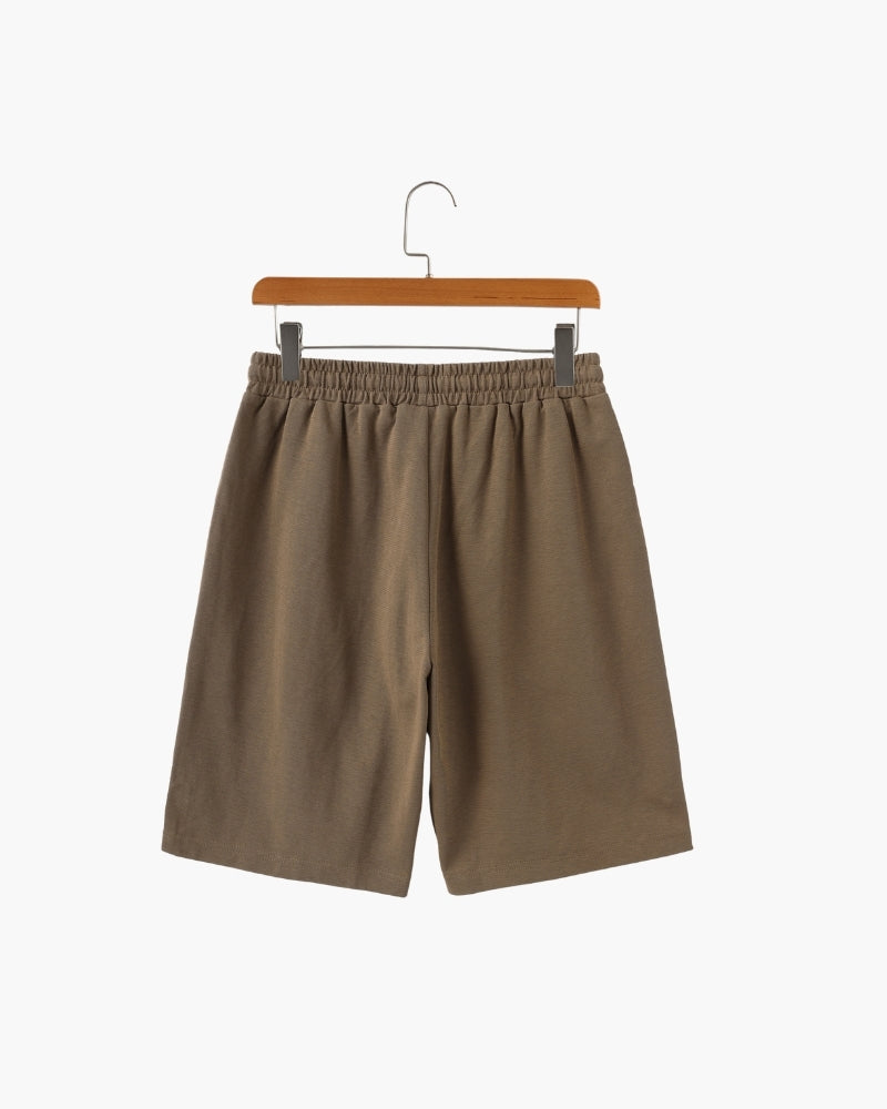 Men's Essential Drawstring Shorts with Elastic Waist and Relaxed Everyday Comfort Fit