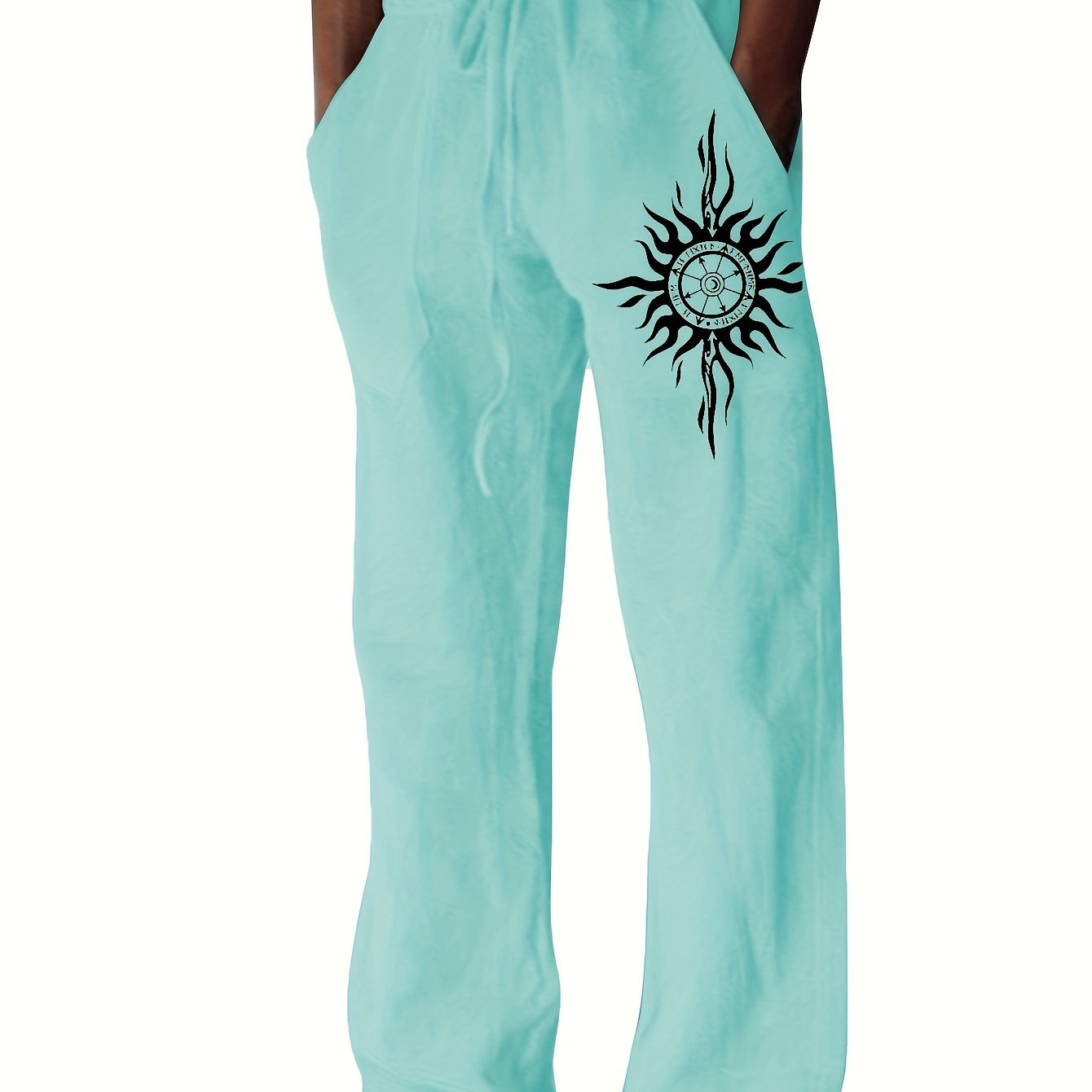 Herren-Relaxhose mit Grafik und Kordelzug