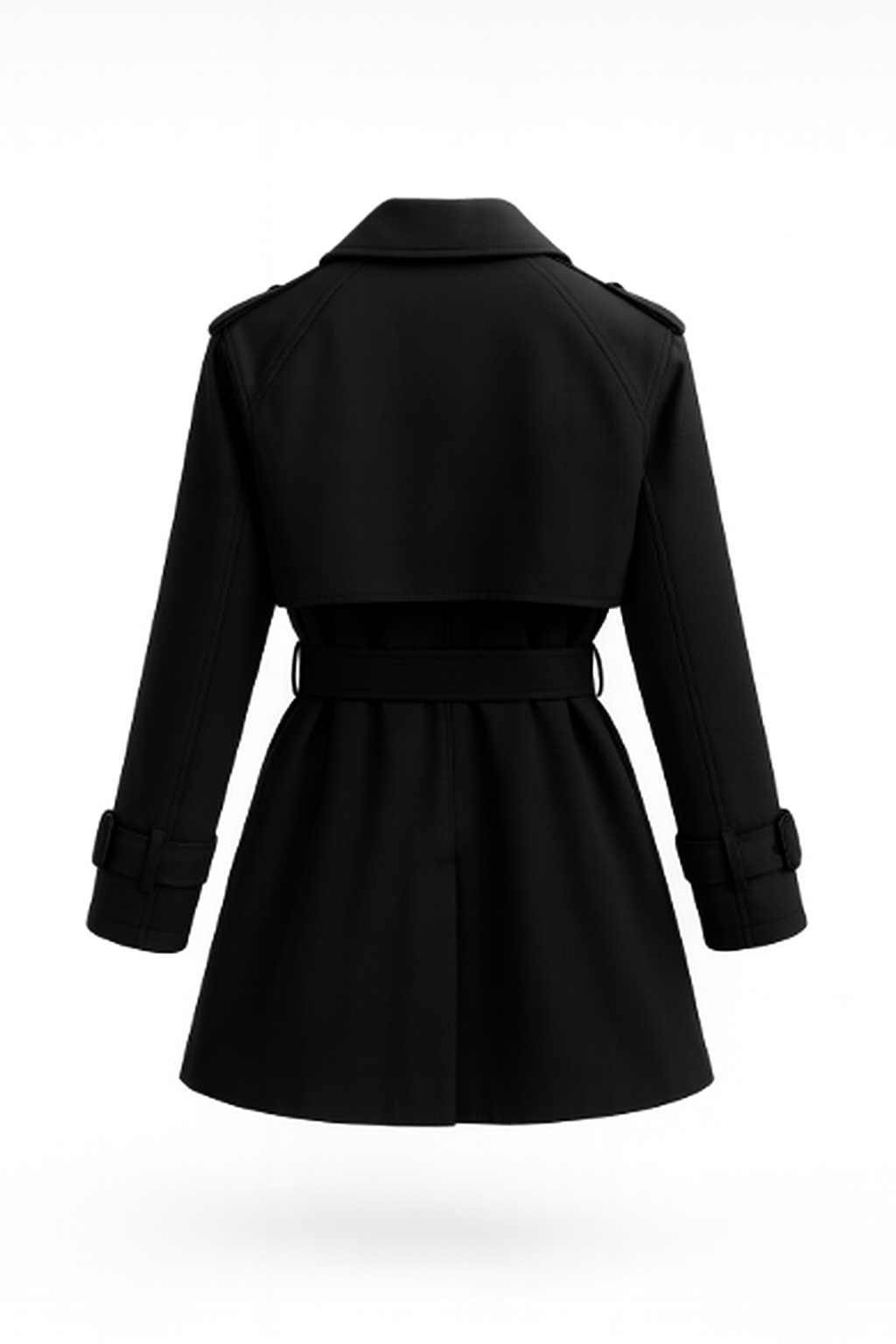 Damen-Trenchcoat mit zweireihiger Knopfleiste und Gürtel