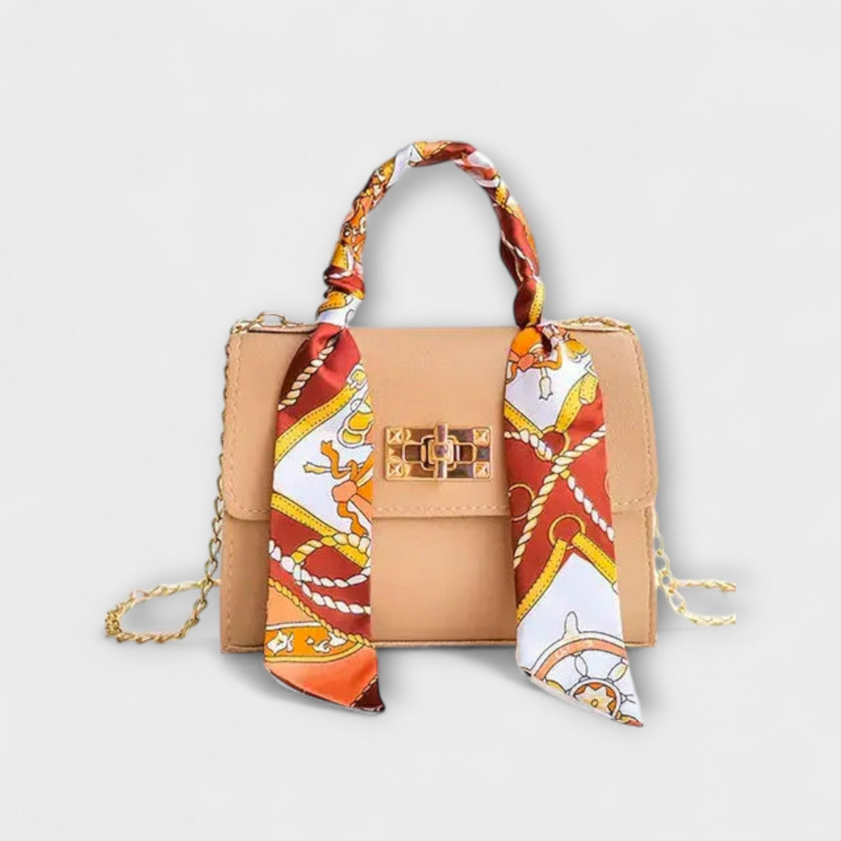 Sac bandoulière pour femme avec poignée foulard