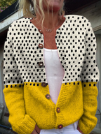 Damen-Cardigan mit Polka-Dots