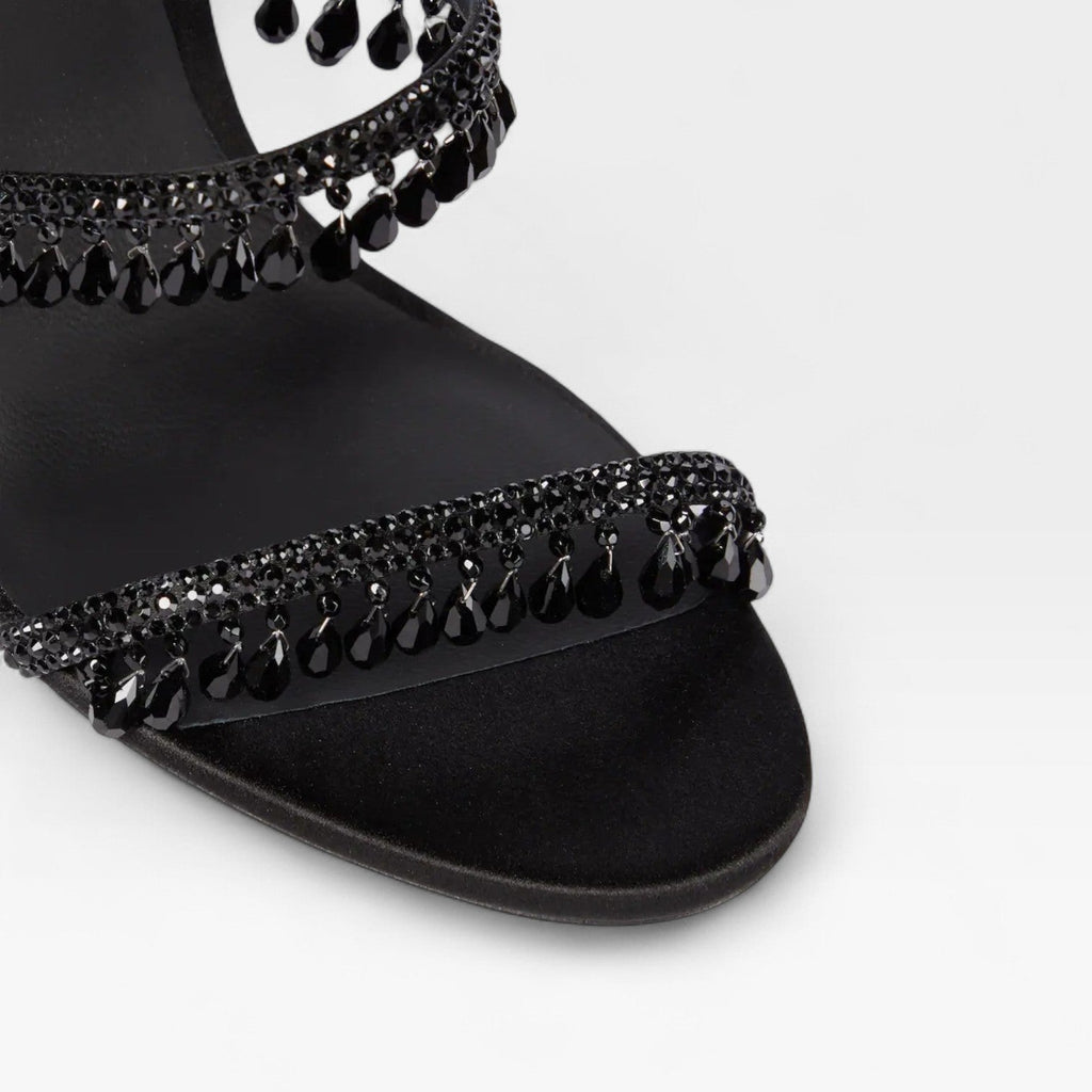 Damen-Stilettosandalen mit Verzierungen und Riemchen zum Umschlingen