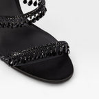 Damen-Stilettosandalen mit Verzierungen und Riemchen zum Umschlingen