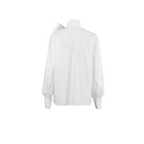 Damen Schleifenkragen-Bluse mit eleganter, strukturierter Passform und langen Ärmeln