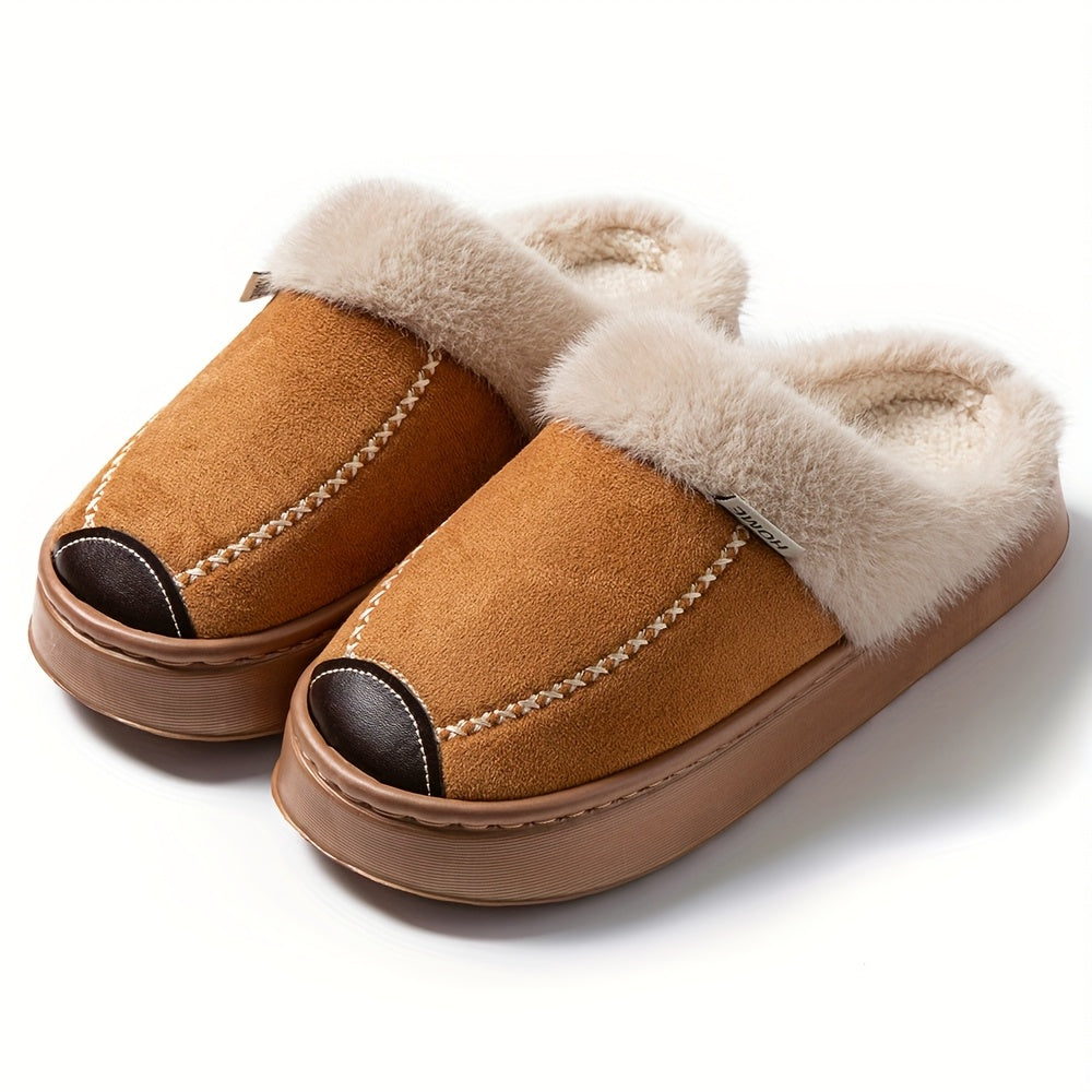 Women’s Plush Lined Platform Slippers