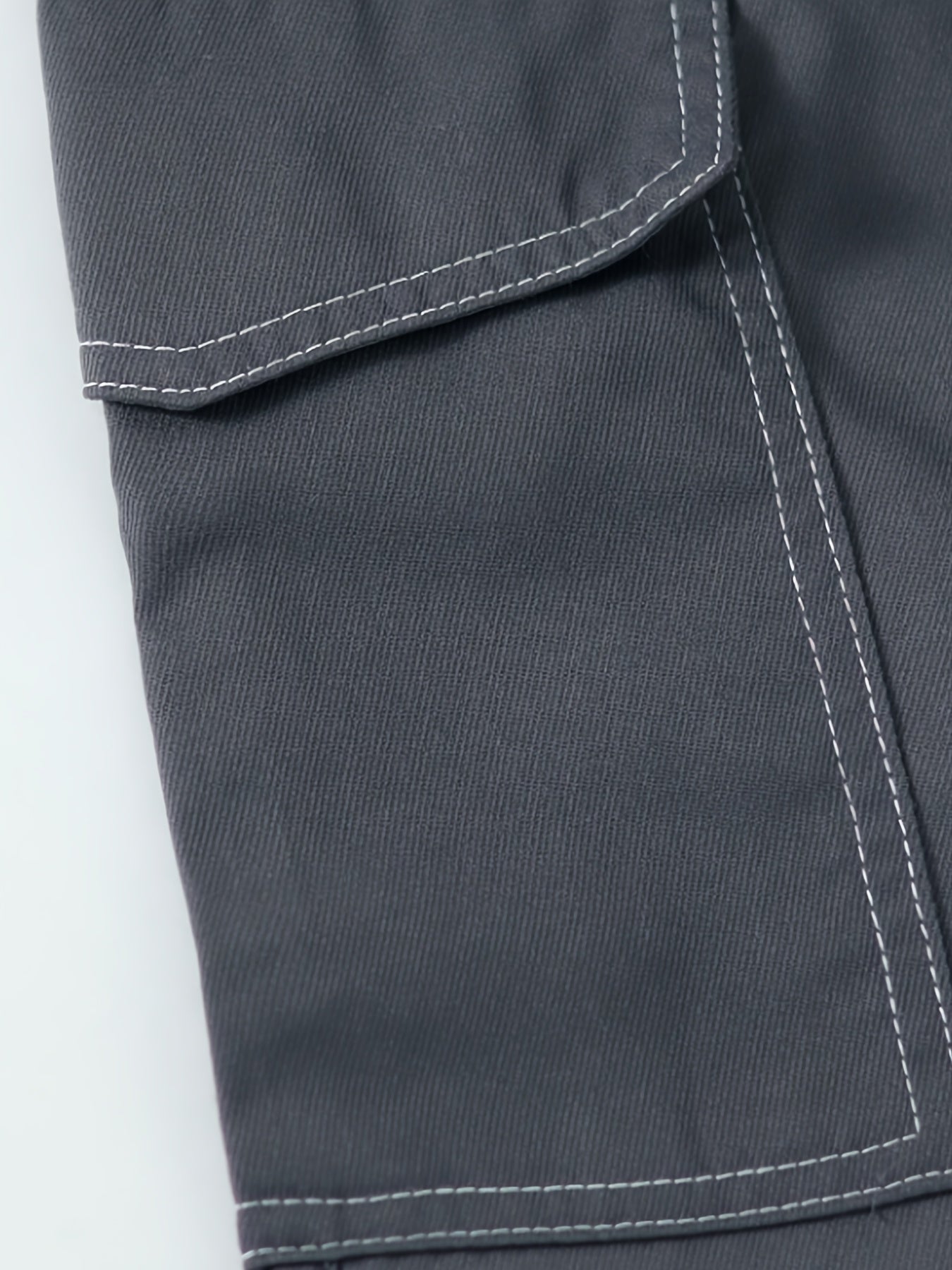 Men's Contrast Stitch Cargo Trousers