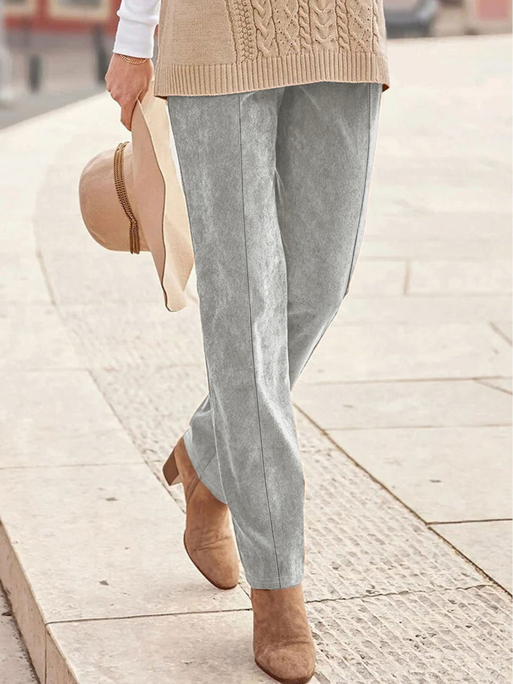 Women’s High-Waisted Straight-Leg Trousers