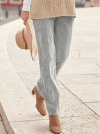 Women’s High-Waisted Straight-Leg Trousers