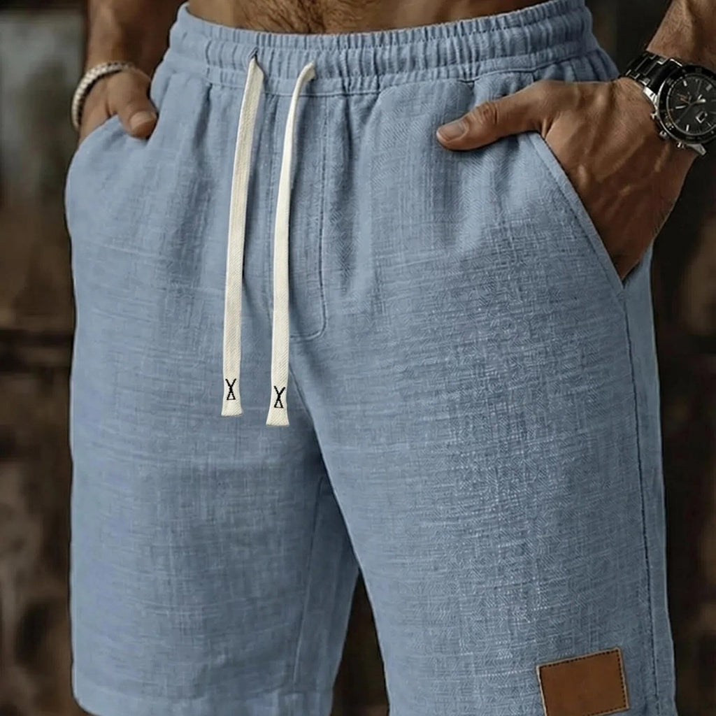 Men's Textured Drawstring Lounge Shorts