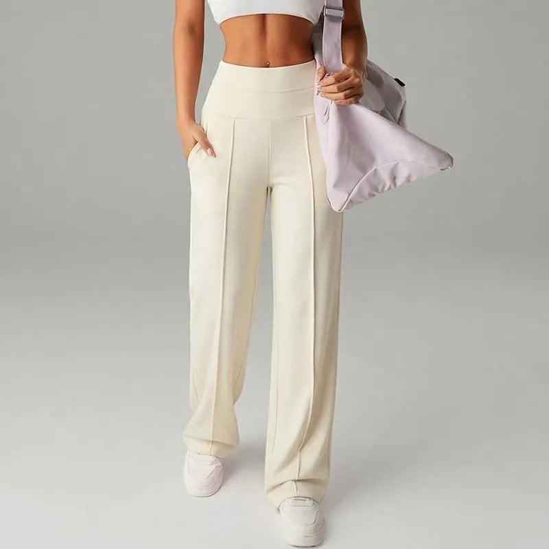 Women's High-Waisted Wide-Leg Trousers