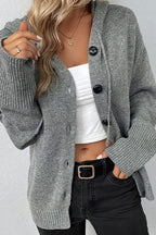 Cardigan da donna dalla vestibilità comoda con bottoni