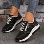 Women's Lightweight Sneakers with Side Zipper