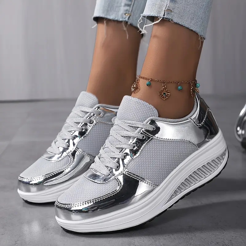 Women's Lightweight Platform Walking Sneakers