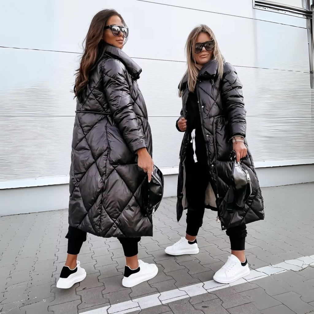 Women’s Longline Quilted Puffer Coat