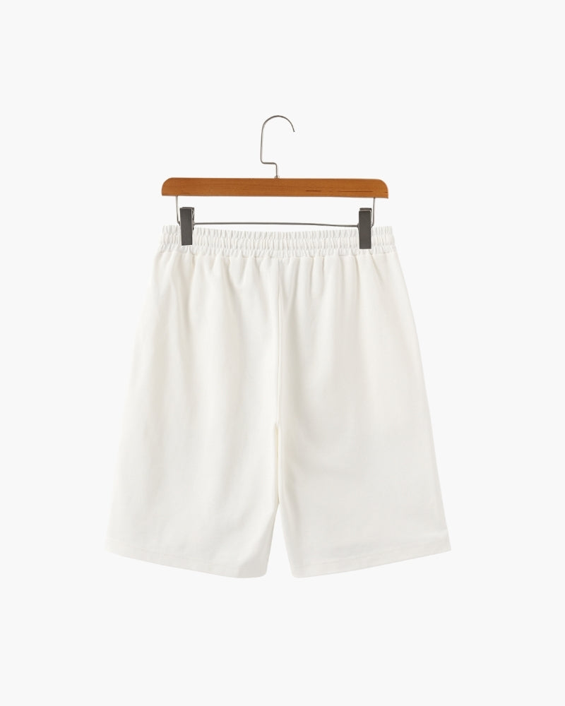 Men's Essential Drawstring Shorts with Elastic Waist and Relaxed Everyday Comfort Fit