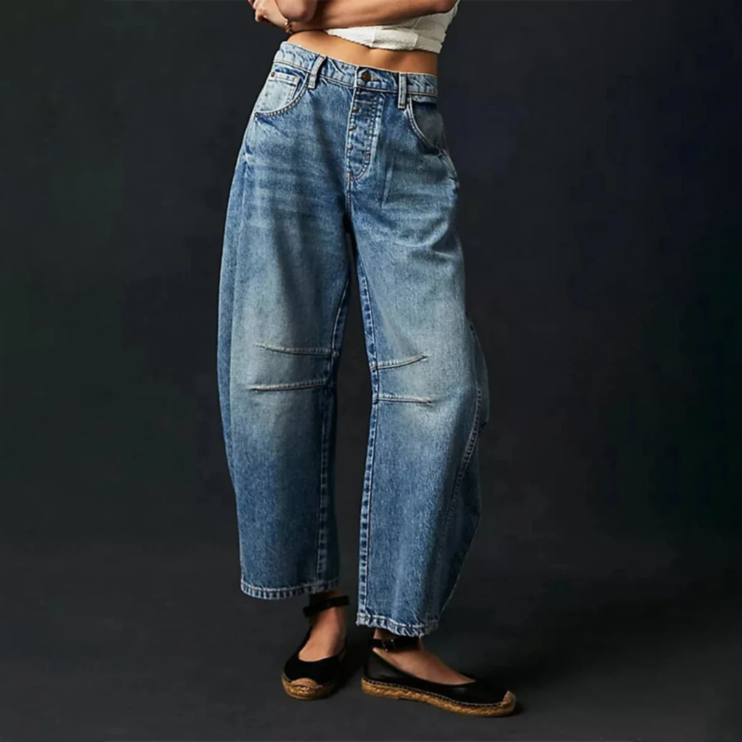 Jean utilitaire pour femme à jambes ballon