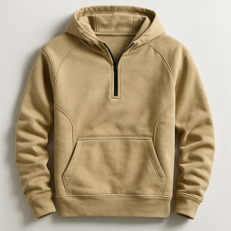 Men’s Half-Zip Hooded Sweatshirt