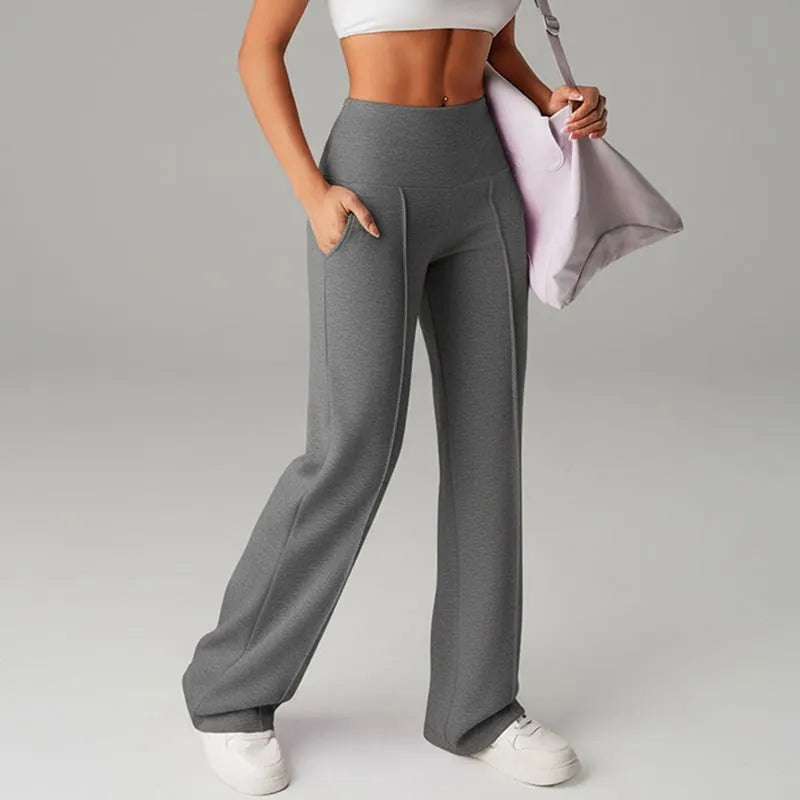 Women's High-Waisted Wide-Leg Trousers