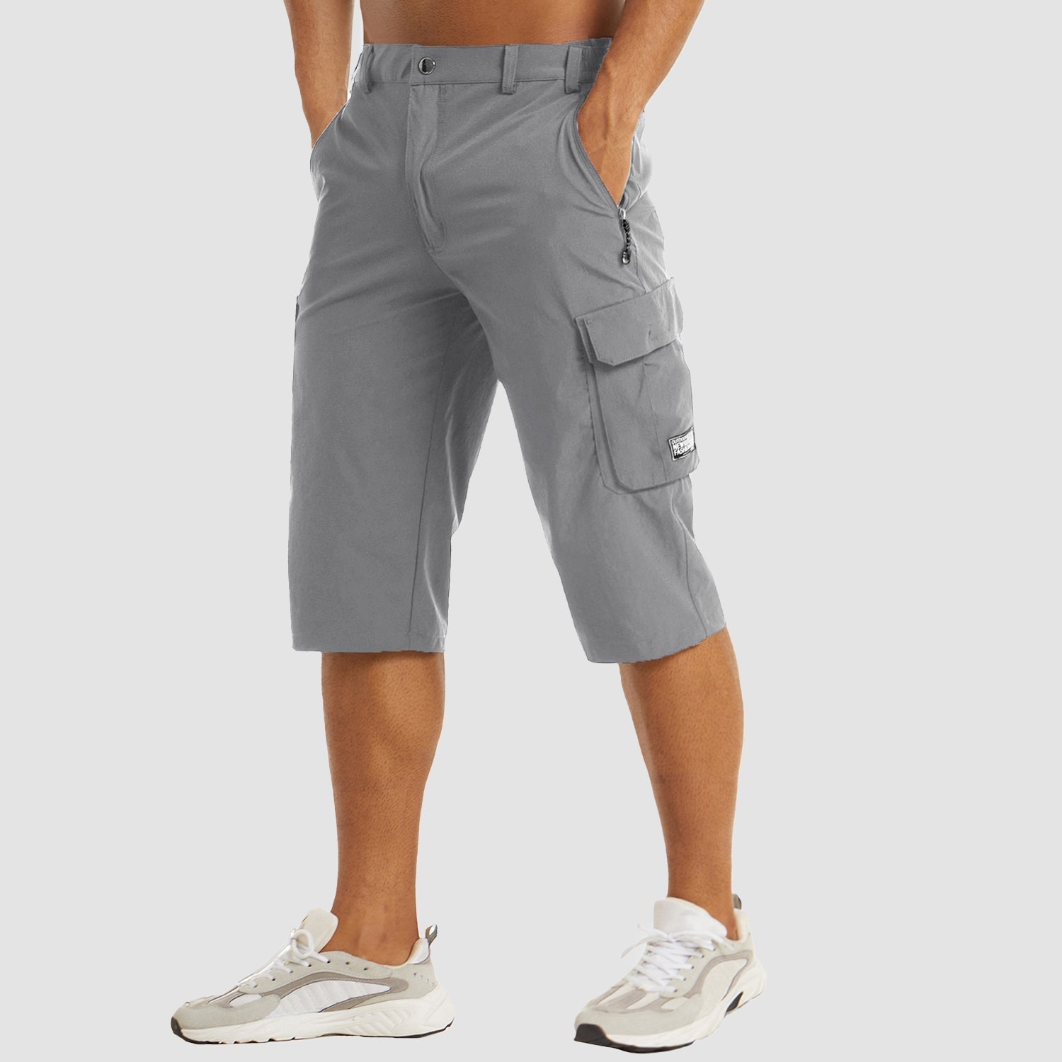 Men’s Quick-Dry Cargo Shorts with Multi-Pocket Outdoor Design