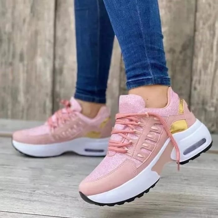 Women’s Lightweight Lace-Up Comfort Sneakers