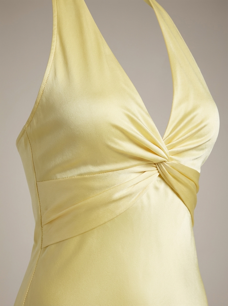 Maxi Jurk Dames Aansluitend Halterhals Elegant Formeel Zomer