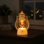 Weihnachtslaterne mit Santa-Lichtanzeige