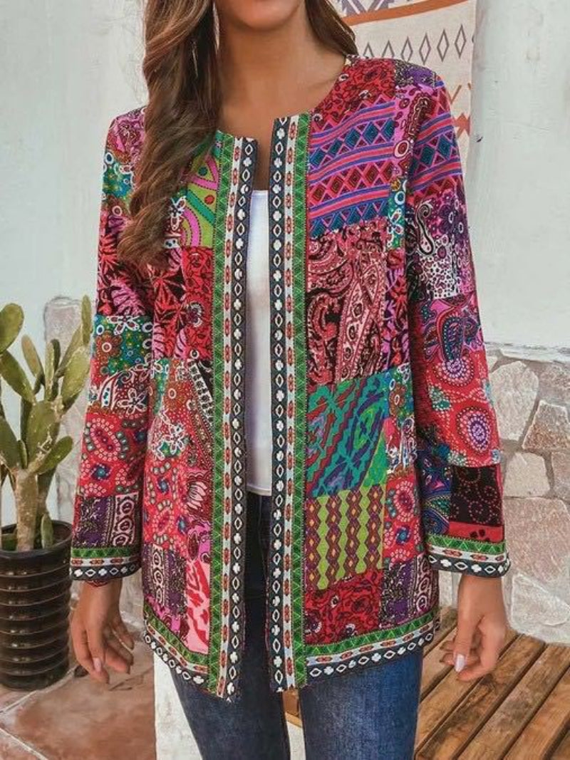 Veste imprimée bohème pour femme
