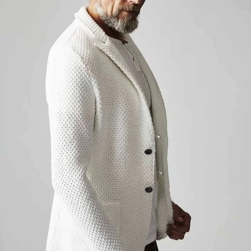 Blazer homme en maille texturée
