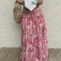 Długa spódnica damska boho w paisley
