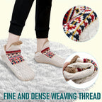 Men’s Fair Isle Knit Winter Slipper Socks