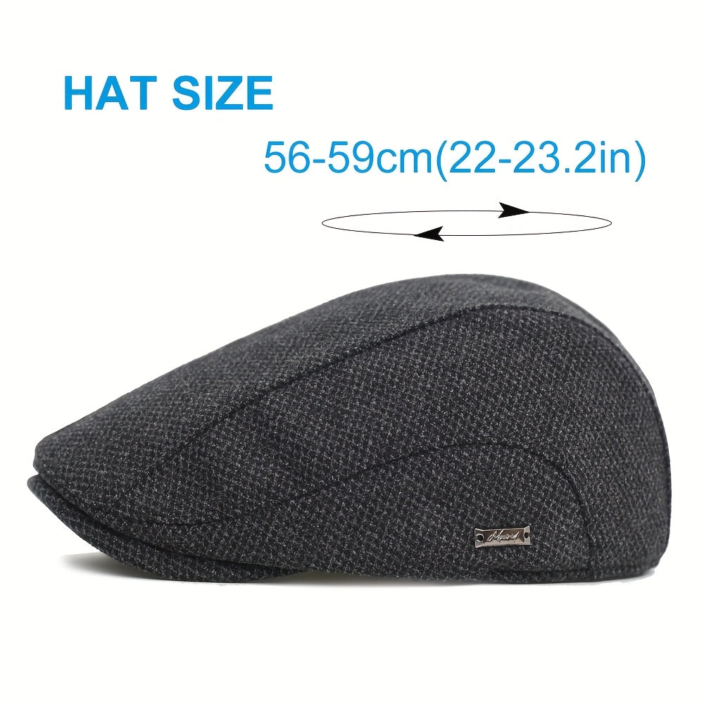 Tekstureret flatcap til mænd