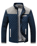 Men’s Quilted Stand Collar Jacket
