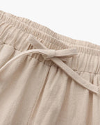 Herren Leichte Kordelzug-Hose mit schmal zulaufendem Bein, elastischem Bund und entspanntem Alltags-Schnitt