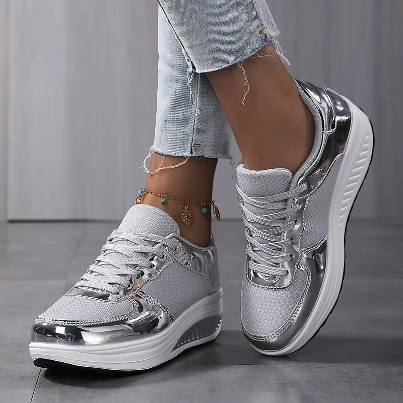 Women's Lightweight Platform Walking Sneakers