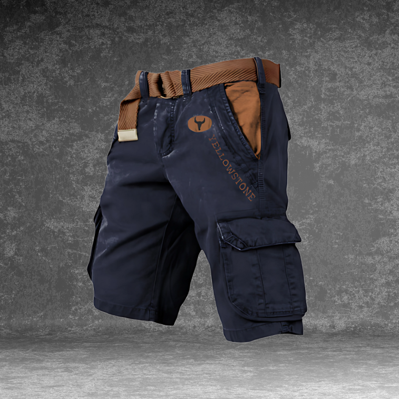 Men's Cargo Shorts with Utility Pockets and Relaxed Outdoor Fit