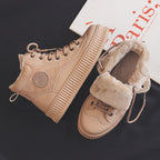 Women's Faux Fur Lined Lace-Up Boots