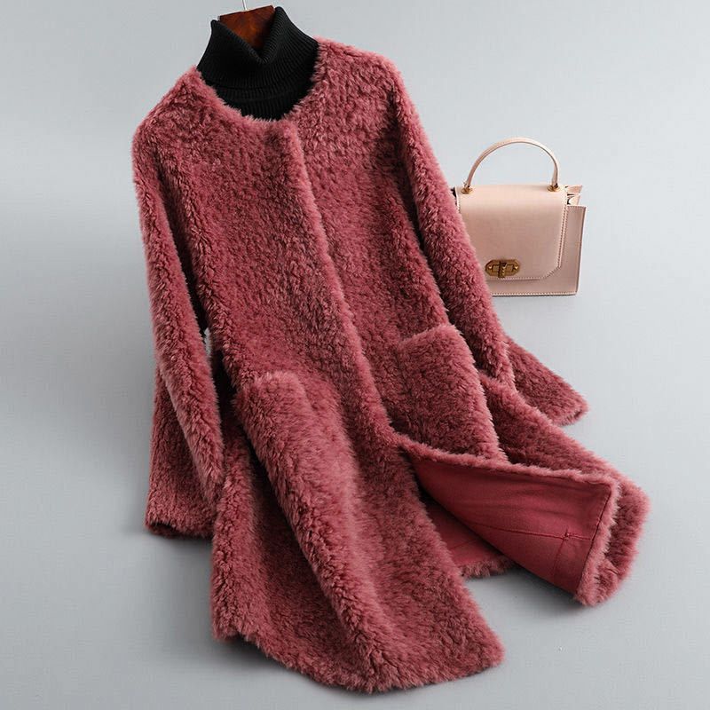 Women's Faux Fur Teddy Longline Coat