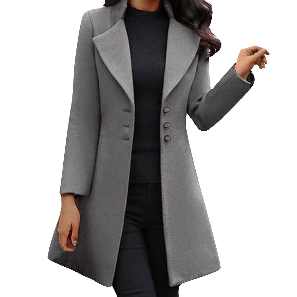 Women's Double-Breasted Tailored Longline Coat