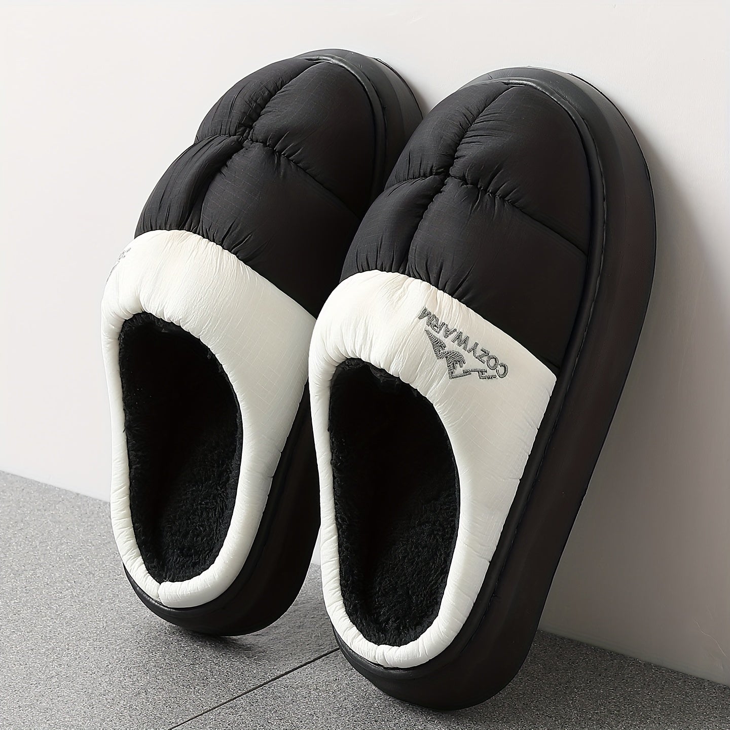 Polstrede slip-on-hjemmesko til mænd