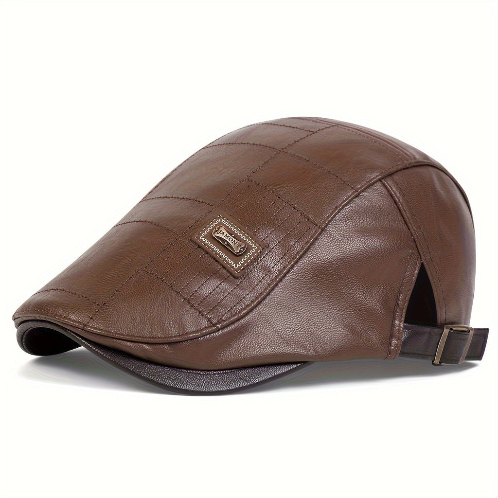 Gorra plana clásica texturizada para hombre