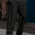 Pantalones de pierna ancha con cordón para hombre