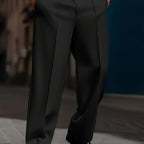 Pantalones de pierna ancha con cordón para hombre